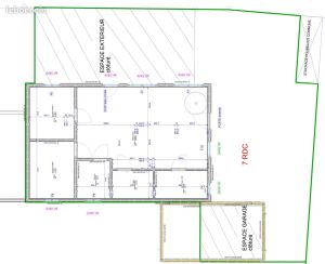 Plan de masse du RDC